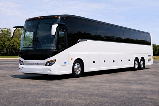 56-passenger charter bus rental Portland TX